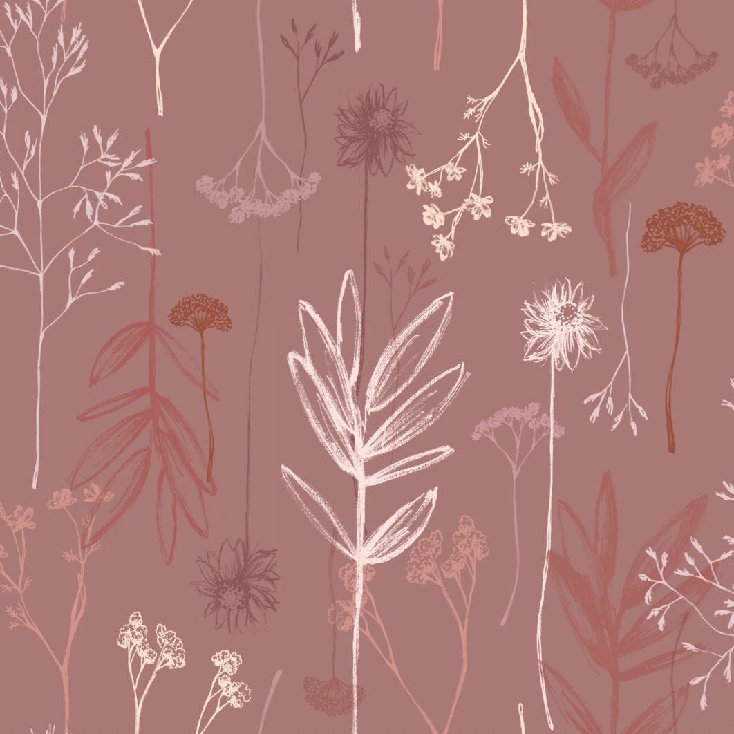 Behang Autumn Flowers