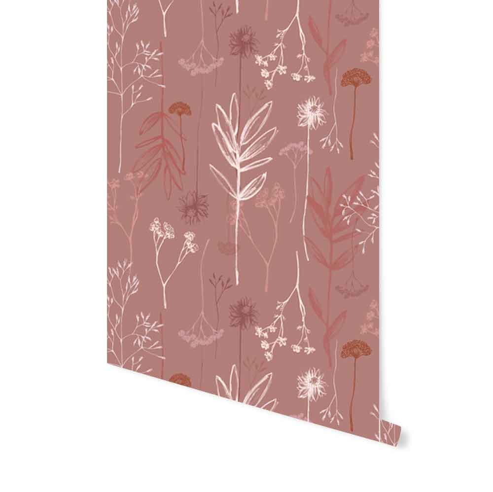 Behang Autumn Flowers