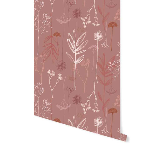 Behang Autumn Flowers