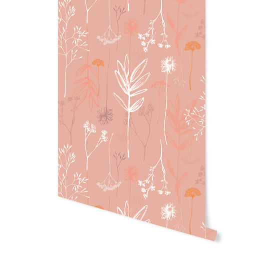 Behang Wild Flowers